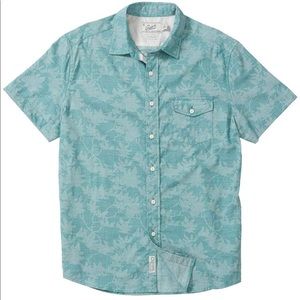 Grayers CAMO Leaf Print Slub Twill Short Sleeve Shirt